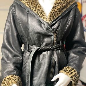 Wilson’s Leather Cheetah Print Jacket